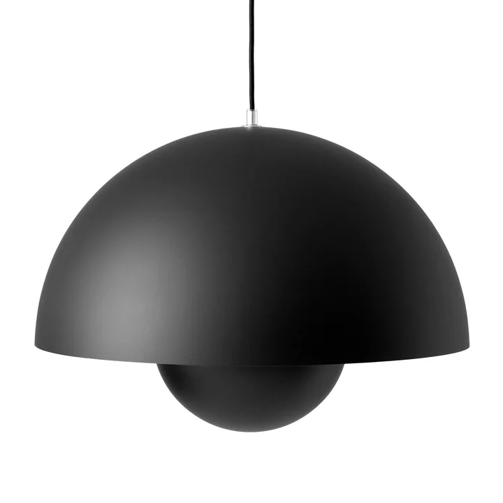 FlowerPot Pendelleuchte VP2 von &Tradition in matt schwarz