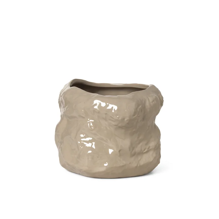 Der kleine Tuck Pflanztopf von Ferm Living in cashmere