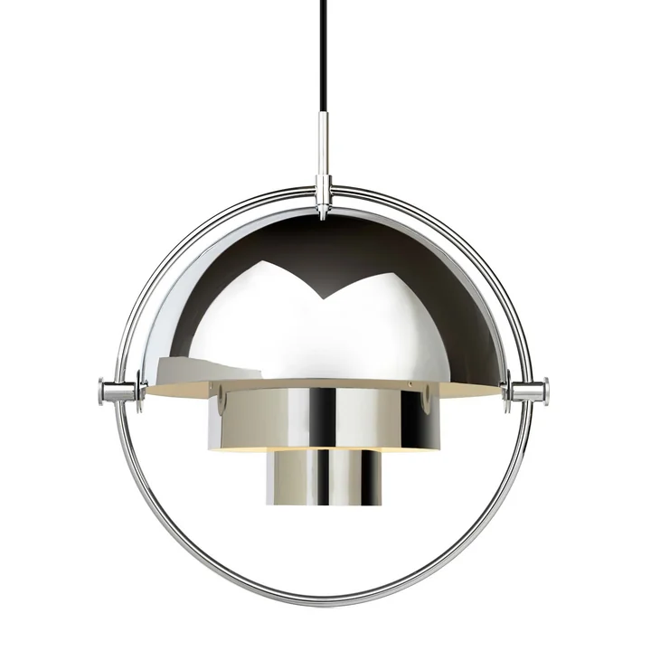 Multi-Lite Pendelleuchte Ø 36 cm von Gubi in Chrom