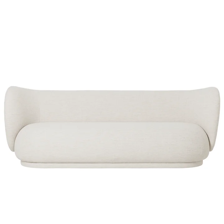 Das Rico 3-Sitzer Sofa von Ferm Living in Bouclé, off-white