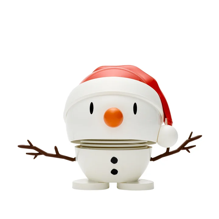 Santa Snowman, klein / weiß von Hoptimist