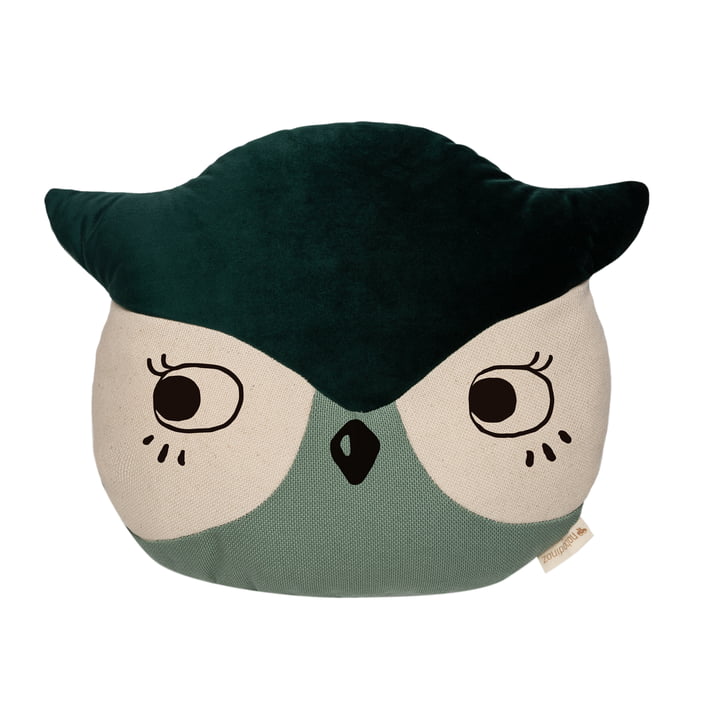 Das Owl Kissen von Nobodinoz in eden green
