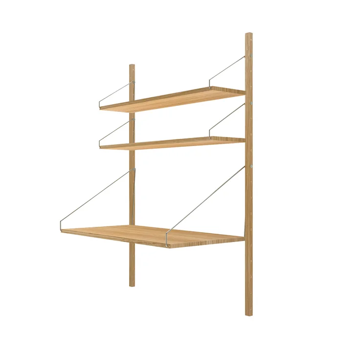 Library Regal H 114,8 cm, Eiche geölt (Desk Section) von Frama
