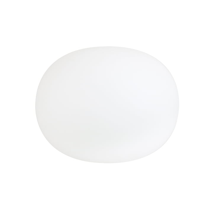 Die Glo-Ball Wandleuchte von Flos in weiß, Ø 33 cm