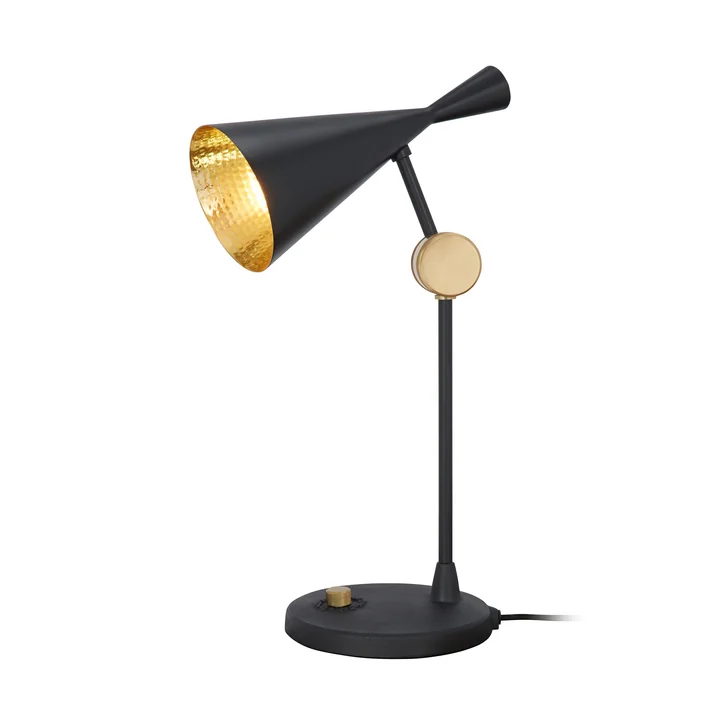 Beat Tischleuchte von Tom Dixon in schwarz