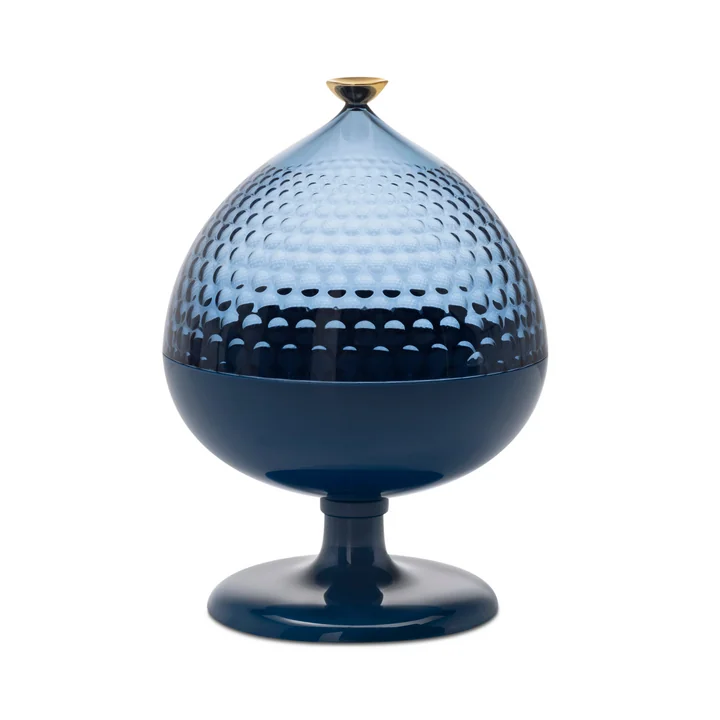 Pumo Aufbewahrungsglas, Ø 21 cm, blau / hellblau von Kartell