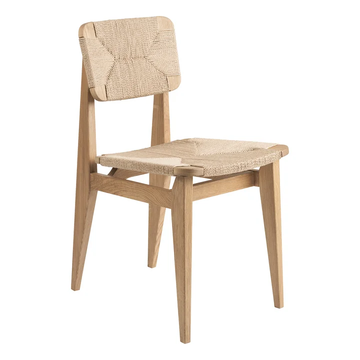 C-Chair Dining Chair Paper Cord, Eiche geölt von Gubi