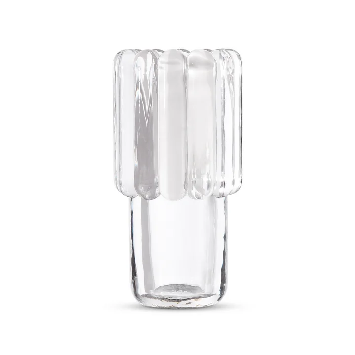 Press Vase medium, transparent von Tom Dixon