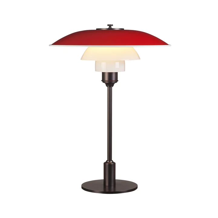 Tischleuchte PH 3½-2½ von Louis Poulsen in Rot