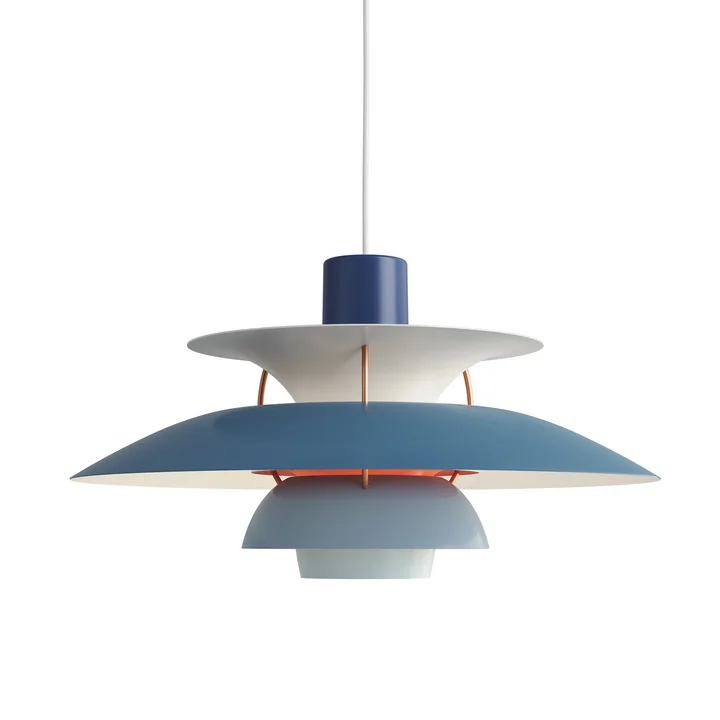 Die Louis Poulsen - PH 5 Pendelleuchte in hues of blue