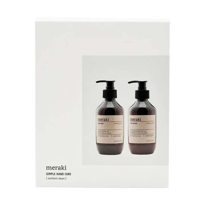 Die Geschenk-Box Northern Dawn Handseife & Handlotion von Meraki, 275 ml (2er-Set)