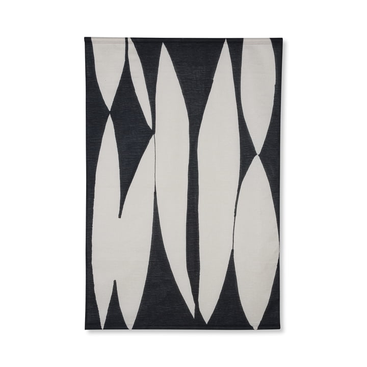 Abstraktes Wandbild, 97 x 147 cm, schwarz / weiß von HKliving