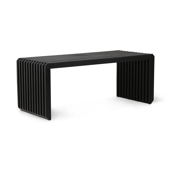Slatted Bank, Länge 96 cm, schwarz von HKliving
