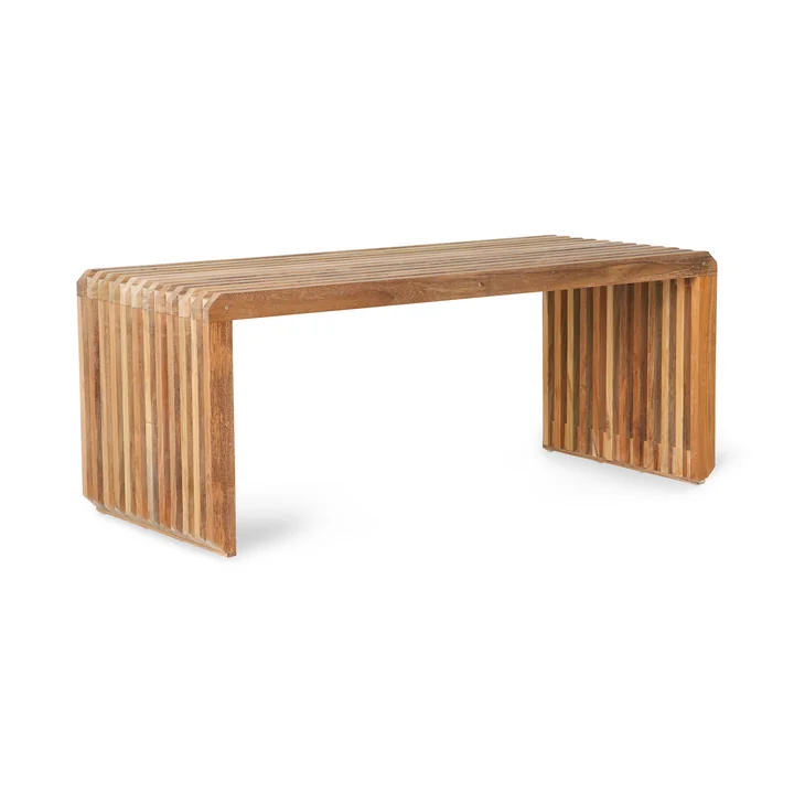 Slatted Bank, Länge 96 cm, Teak, natur von HKliving