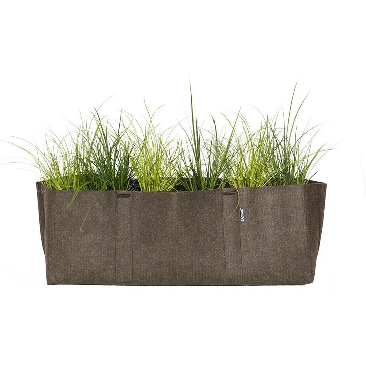 Window Box Pflanztasche Humus 25 l, braun von Bacsac