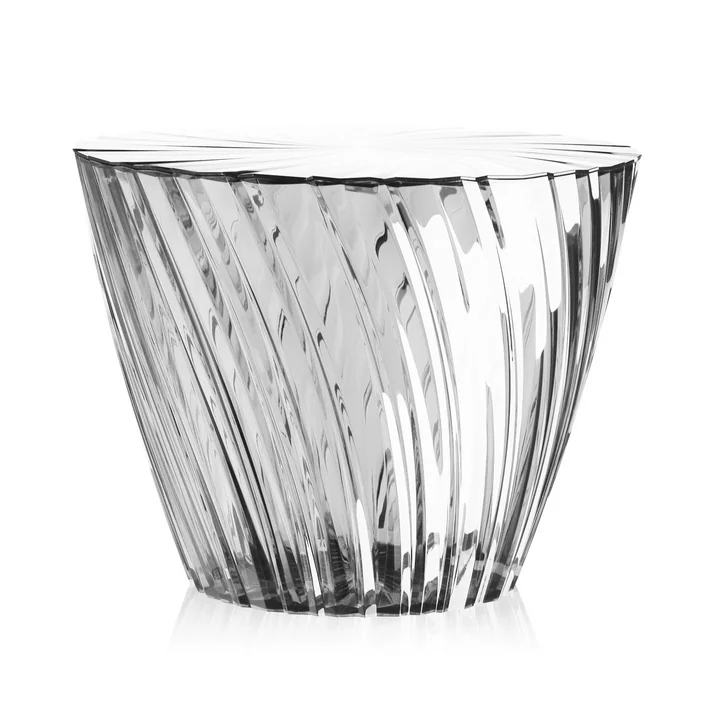 Sparkle Hocker und Beistelltisch Ø 45 cm von Kartell in glasklar