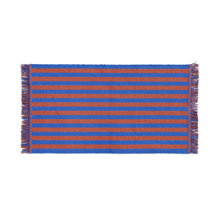 Stripes Fußmatte, 52 x 95 cm, cacao sky von Hay