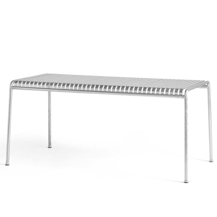 Palissade Tisch, rechteckig, 170 x 90 cm, hot galvanised von Hay