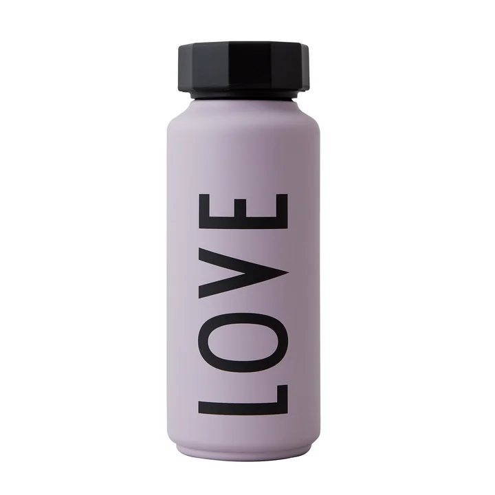 Die AJ Thermosflasche Hot & Cold von Design Letters, 0,5, Love / lavendel (Sonderedition)