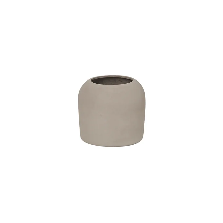 Dome Vase XS Ø 16 x H 14 cm, grau von Kristina Dam Studio