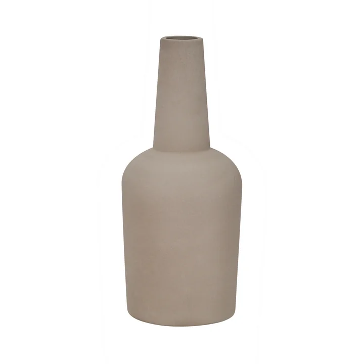 Dome Vase large Ø 18 x H 49 cm, grau von Kristina Studio