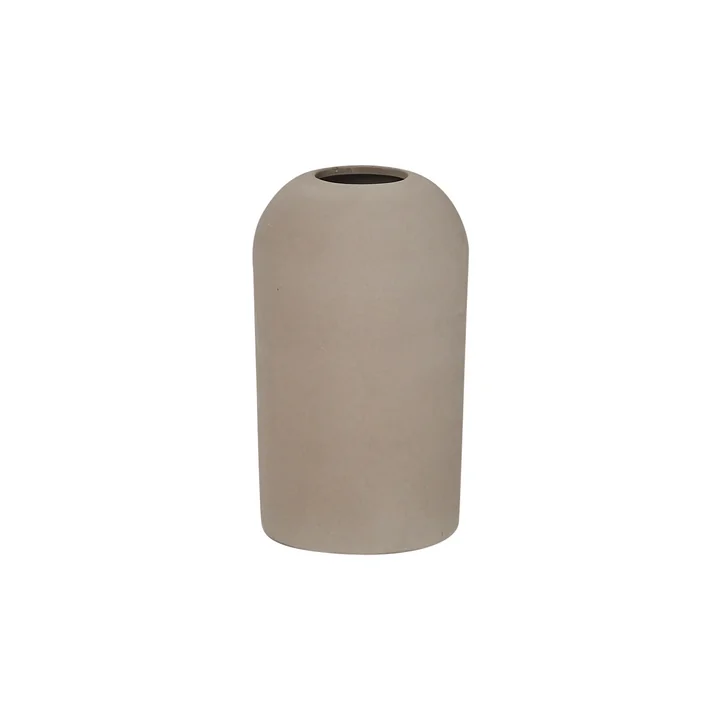 Dome Vase medium Ø 15 x H 26 cm, grau von Kristina Dam Studio