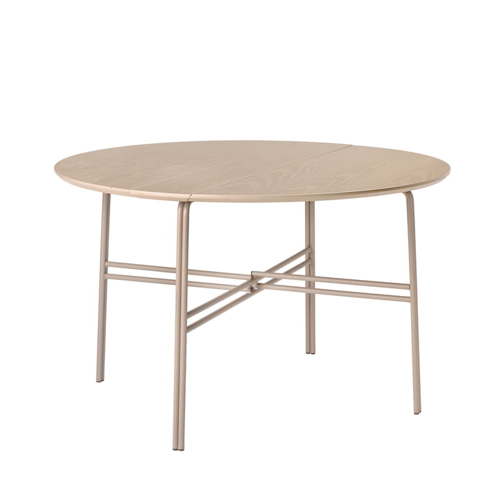 Der Oda Tisch von Broste Copenhagen in graubeige, Ø 120 cm