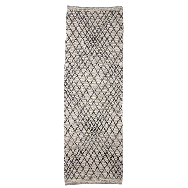 Der Kaya Teppich von Bloomingville, 250 x 80 cm, grau