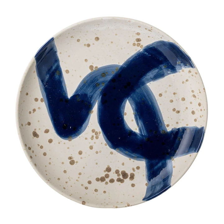 Der Oscar Wandteller von Bloomingville in blau, Ø 30 cm