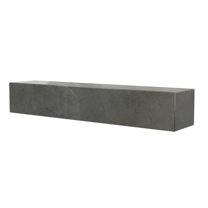 Das Plinth Regal von Audo in Marmor braun / grau, L 60 cm