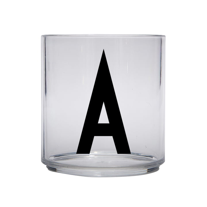 Das AJ Kids Personal Trinkglas, A von Design Letters