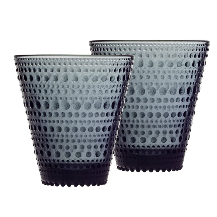Das Kastehelmi Trinkglas 30 cl von Iittala, dunkelgrau (2er-Set)