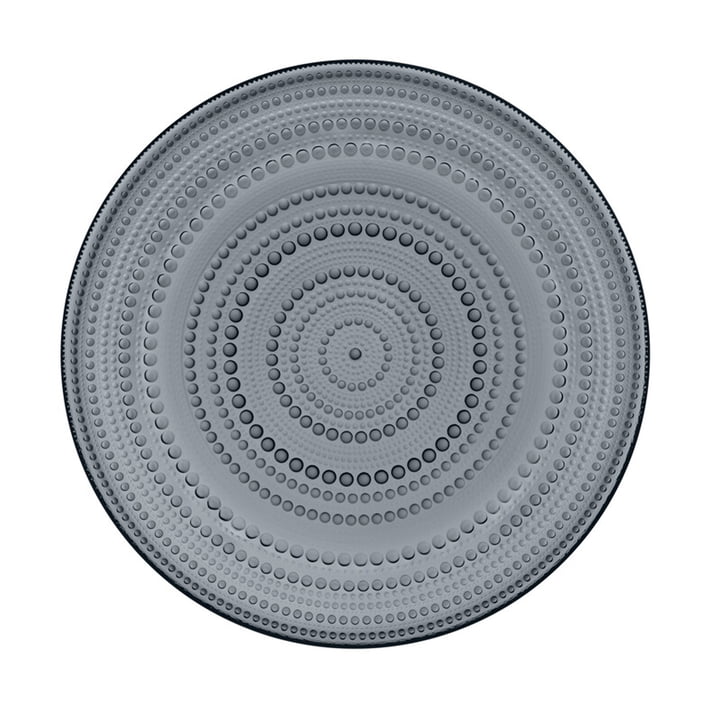Der Kastehelmi Teller von Iittala, Ø 31,5 cm, dunkelgrau