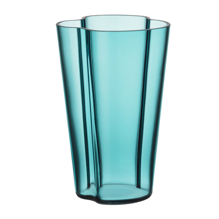 Die Aalto Vase von Iittala, 220 mm, seeblau
