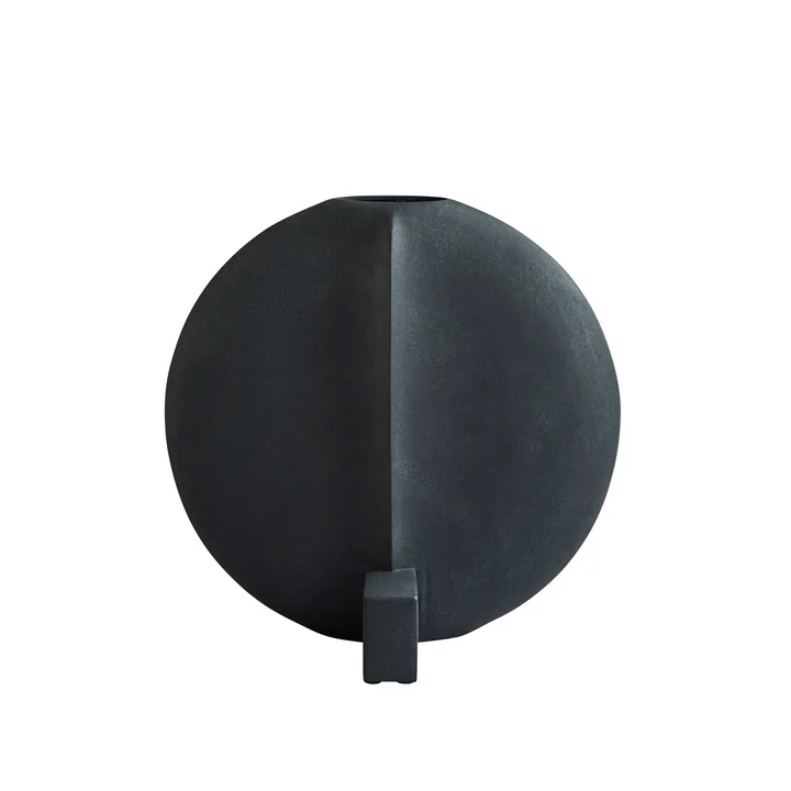 Die Guggenheim Vase Large von 101 Copenhagen, schwarz
