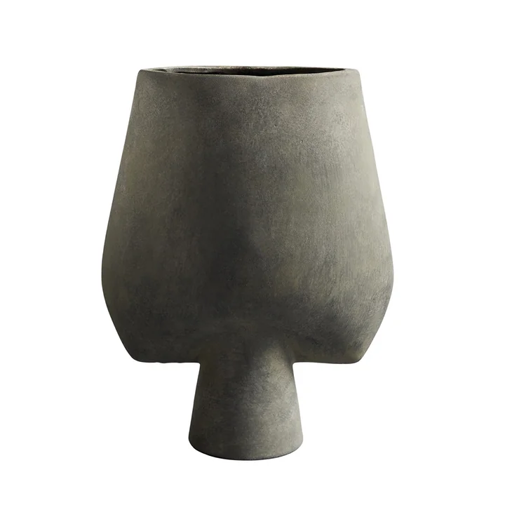 Die Sphere Vase Square Large von 101 Copenhagen, dunkelgrau