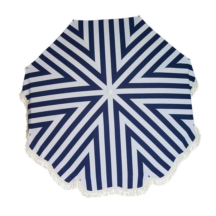 Der Retro Sonnenschirm Ø 200 cm von Jan Kurtz, weiß / blau
