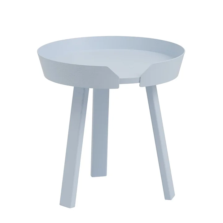 Der Around Beistelltisch von Muuto, Ø 45 cm, hellblau