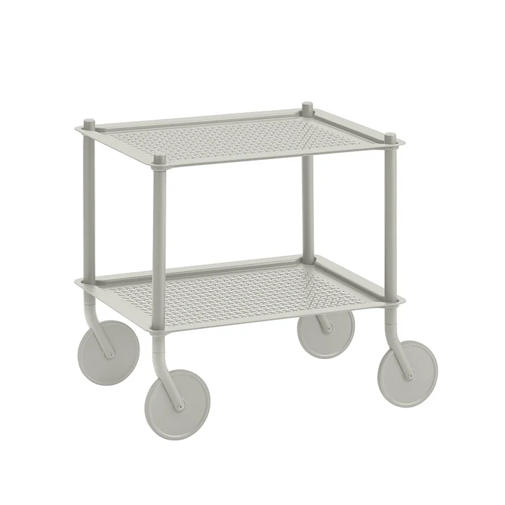 Der Flow Beistellwagen von Muuto, 2 Etagen, grau