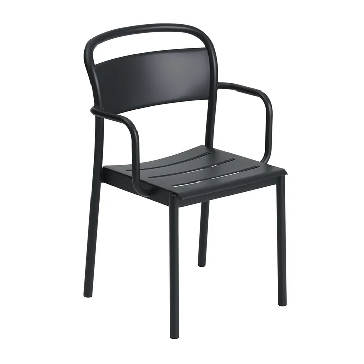 Der Linear Steel Armchair von Muuto, schwarz