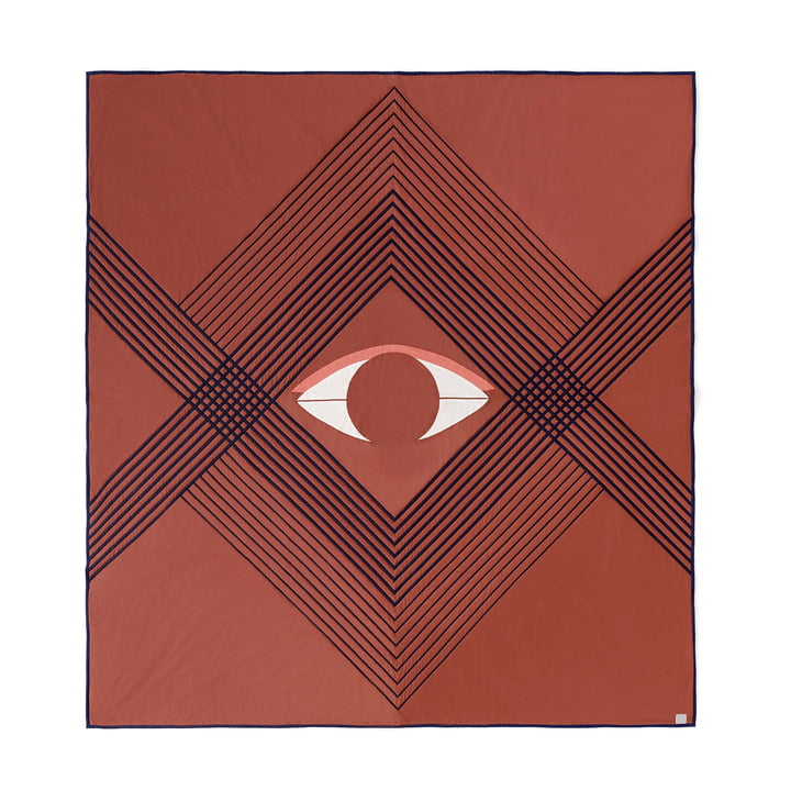 Die The Eye AP9 Tagesdecke von &Tradition, 240 x 260 cm, brown earth