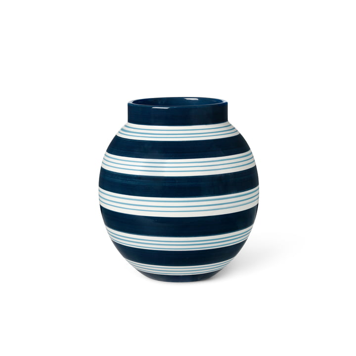 Die Omaggio Vase von Kähler Design, H 20,5 cm, dunkelblau