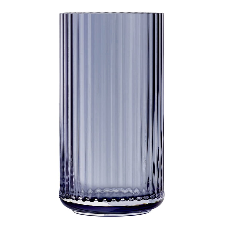 Die Glasvase von Lyngby Porcelæn, H 38 cm, midnight blue
