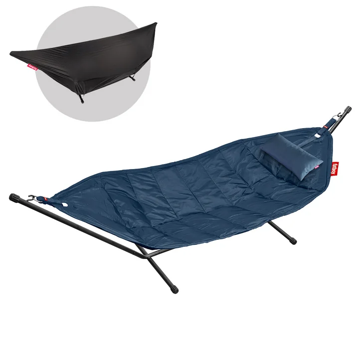 Die Headdemock Deluxe Hängematte von Fatboy, dunkelblau