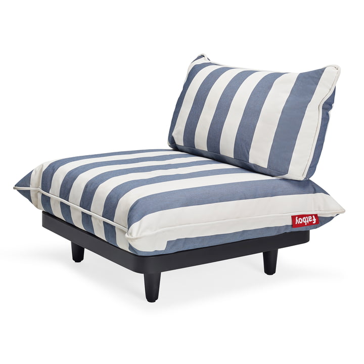 Das Paletti Outdoor-Sofa von Fatboy, Mittelmodul, gesteift, ocean blue