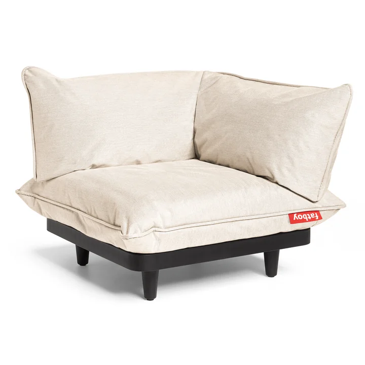 Das Paletti Outdoor-Sofa von Fatboy, Eckmodul, desert