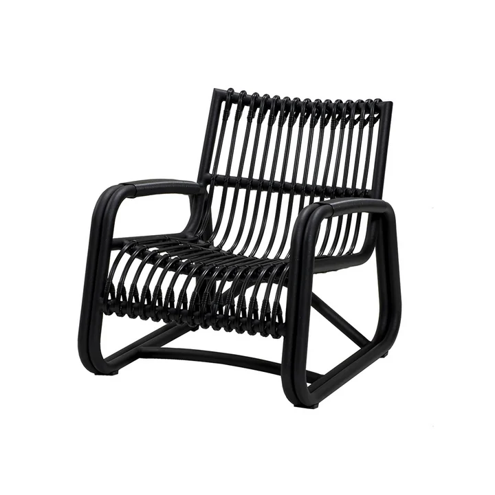 Der Curve Loungesessel Outdoor von Cane-line, lava grey