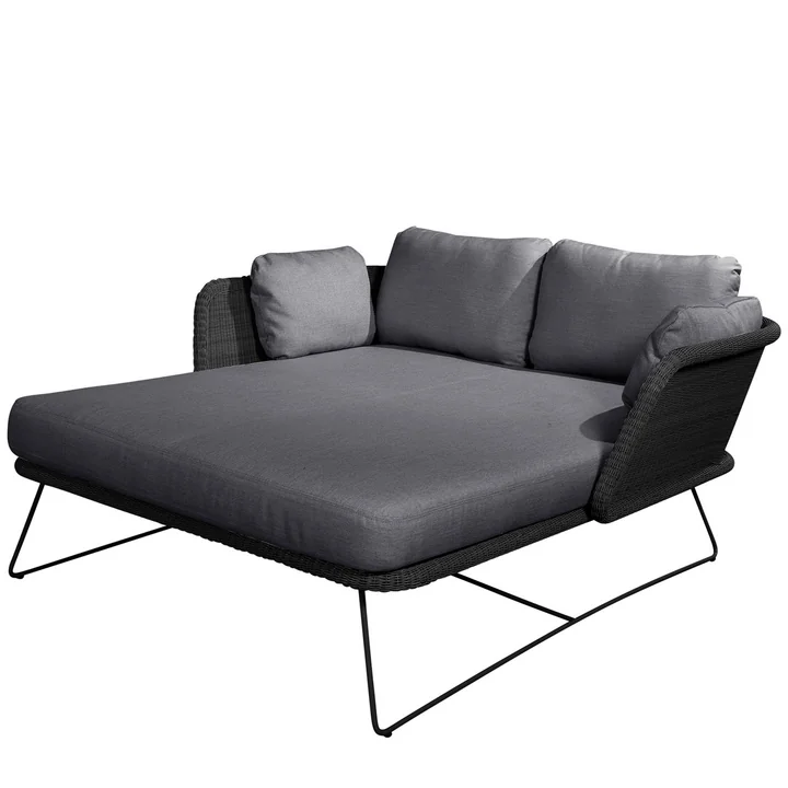 Das Horizon Daybed Outdoor von Cane-line, schwarz
