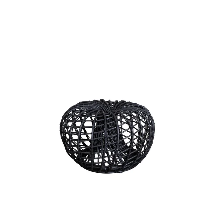 Der Nest Hocker / Beistelltisch Outdoor von Cane-line, Ø 67 cm, lava grey