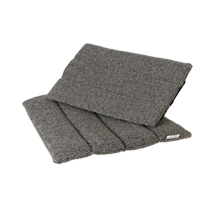 Das Sitz- und Rückenkissen für Flip Klappstuhl Outdoor von Cane-line, grau